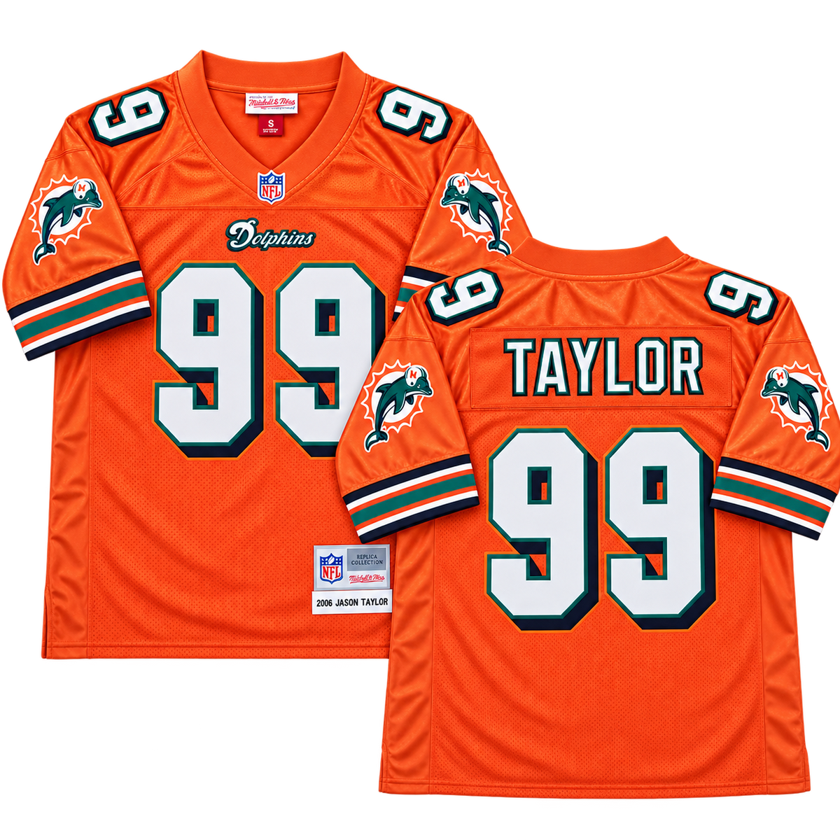 JERSEY MIAMI DOLPHINS ALTERNATIVO 2 NARANJA RETRO NFL