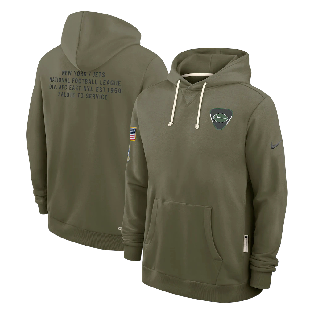 SUDADERA SALUTE TO SERVICE 2025 NEW YORK JETS NFL HOMBRES
