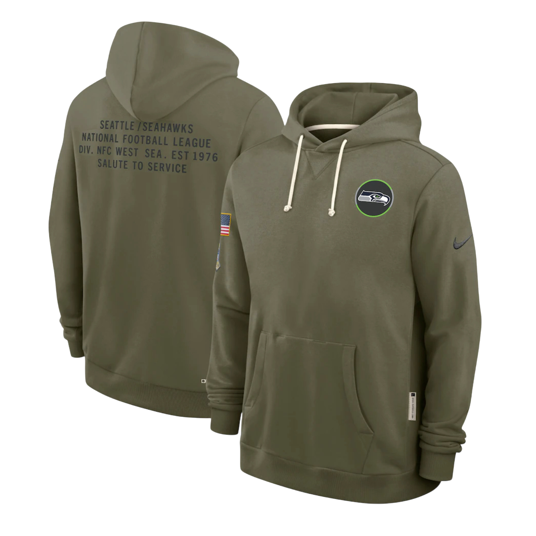 SUDADERA SALUTE TO SERVICE 2025 SEATTLE SEAHAWKS NFL HOMBRES