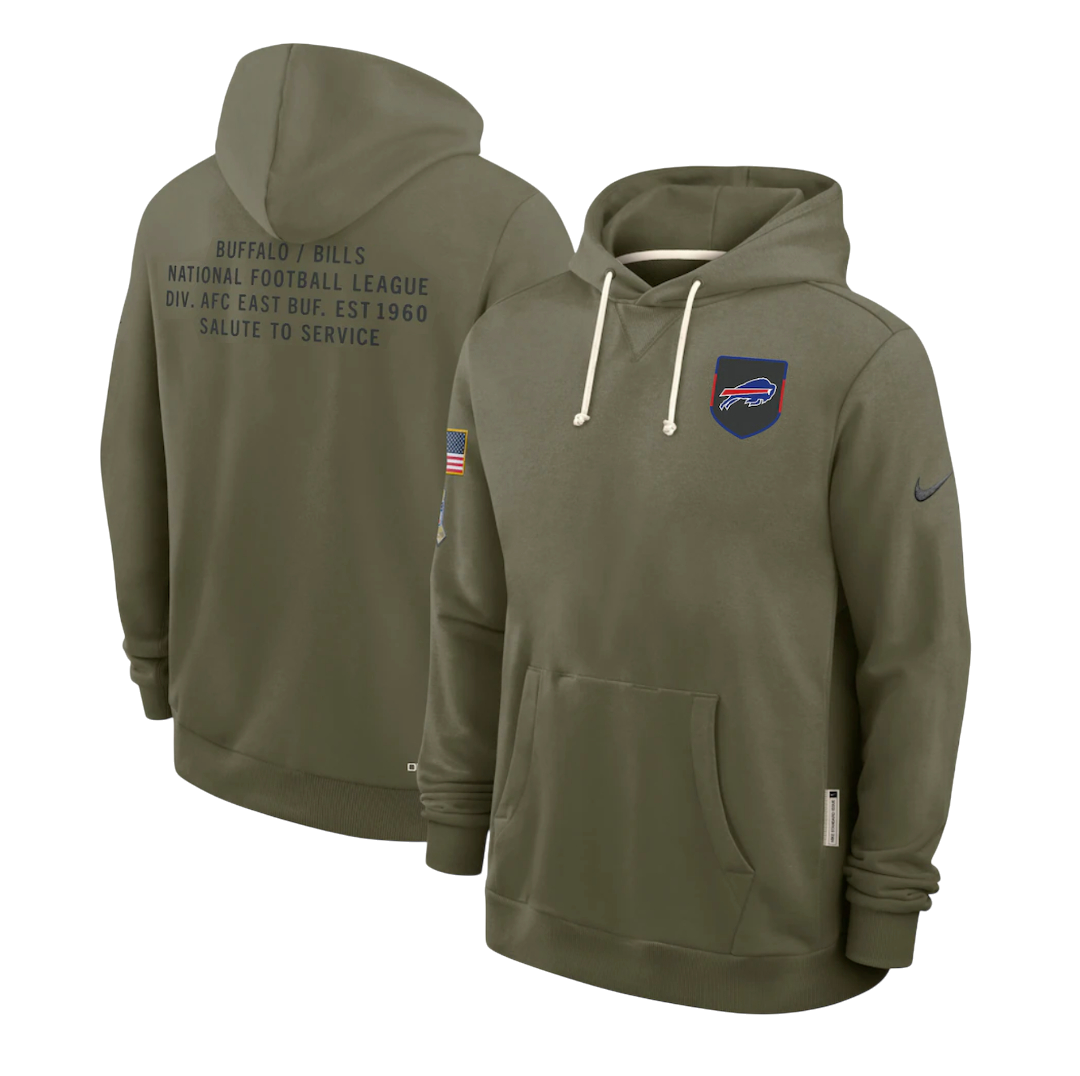 SUDADERA SALUTE TO SERVICE 2025 BUFFALO BILLS NFL HOMBRES