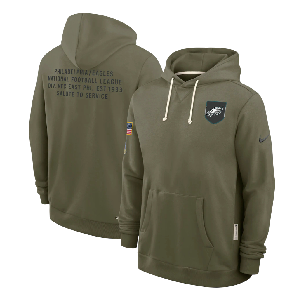 SUDADERA SALUTE TO SERVICE 2025 PHILADEPHIA EAGLES NFL HOMBRES