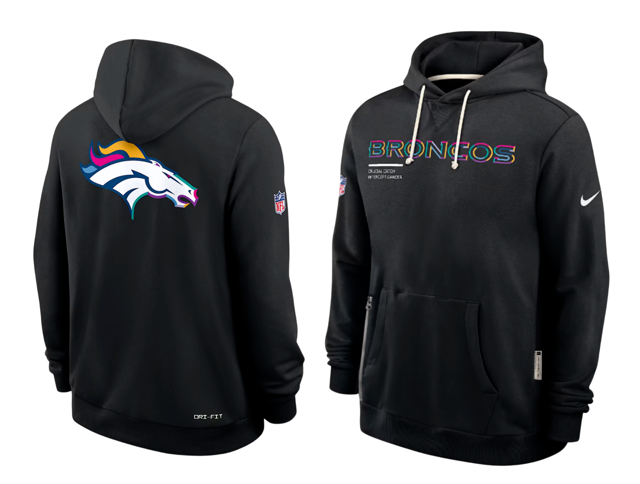 SUDADERA CRUCIAL CATCH 2025 DENVER BRONCOS NFL HOMBRES
