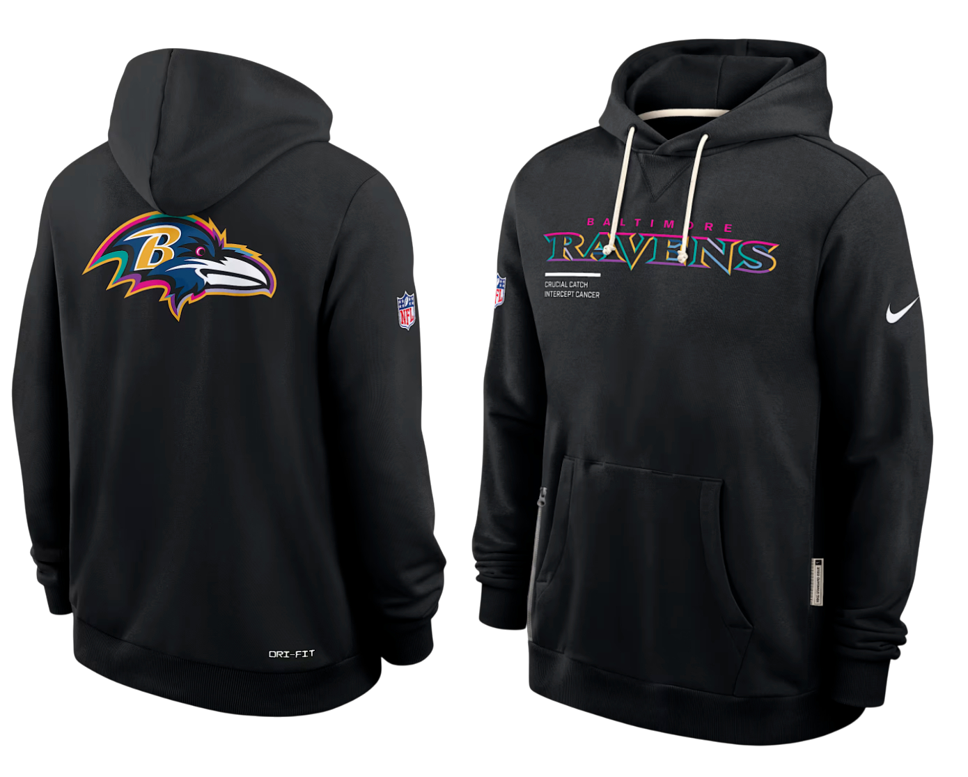 SUDADERA CRUCIAL CATCH 2025 BALTIMORE RAVENS NFL HOMBRES