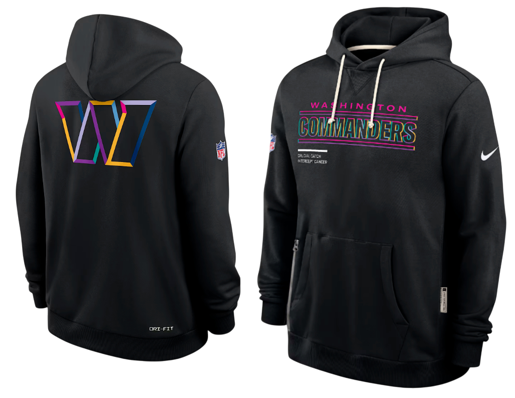 SUDADERA CRUCIAL CATCH 2025 WASHINGTON COMMANDERS NFL HOMBRES