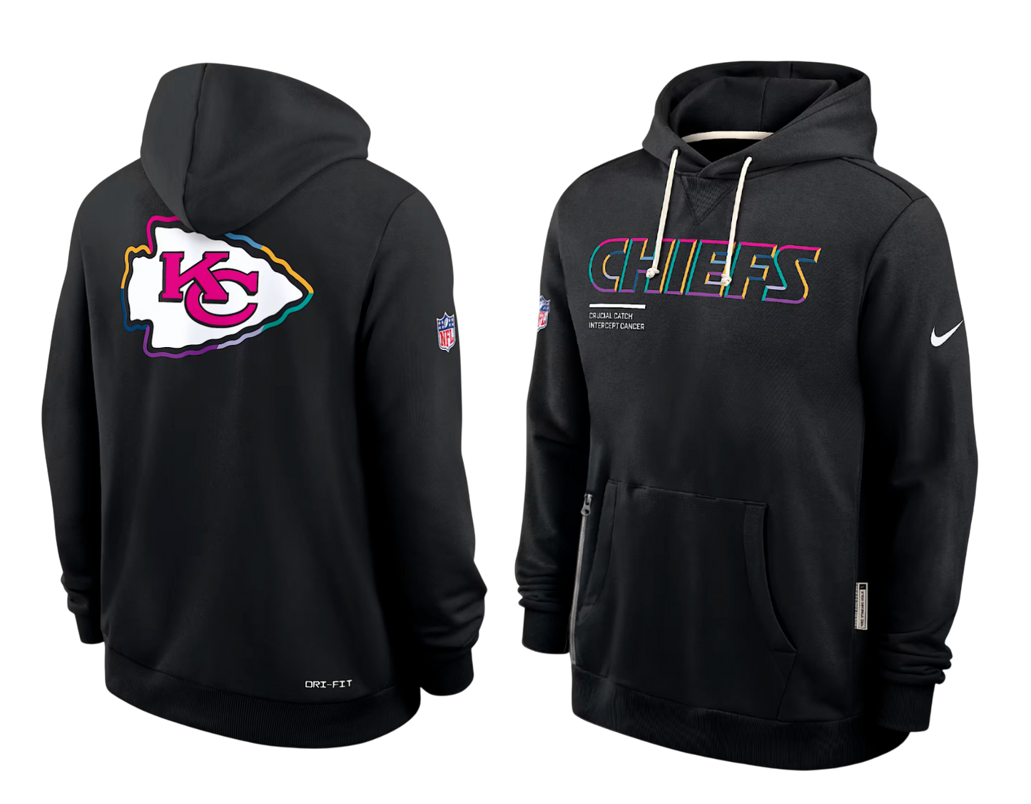SUDADERA CRUCIAL CATCH 2025 KANSAS CITY CHIEFS NFL HOMBRES