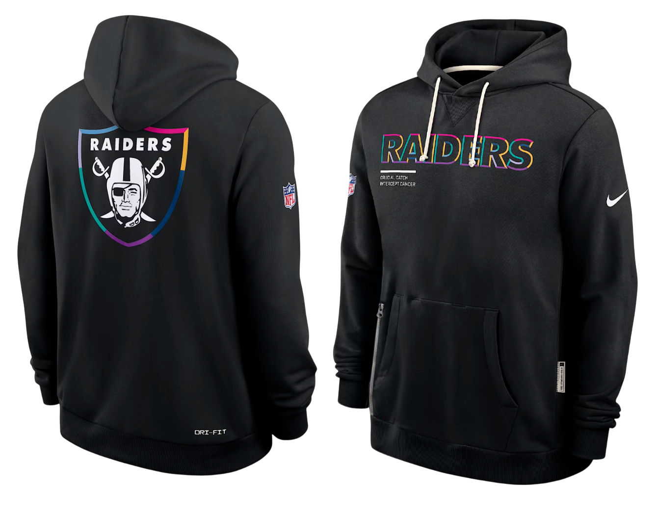 SUDADERA CRUCIAL CATCH 2025 LAS VEGAS RAIDERS NFL HOMBRES