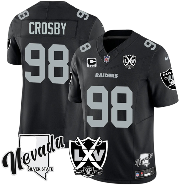 JERSEY LAS VEGAS RAIDERS ALTERNATIVO NEGRO NFL