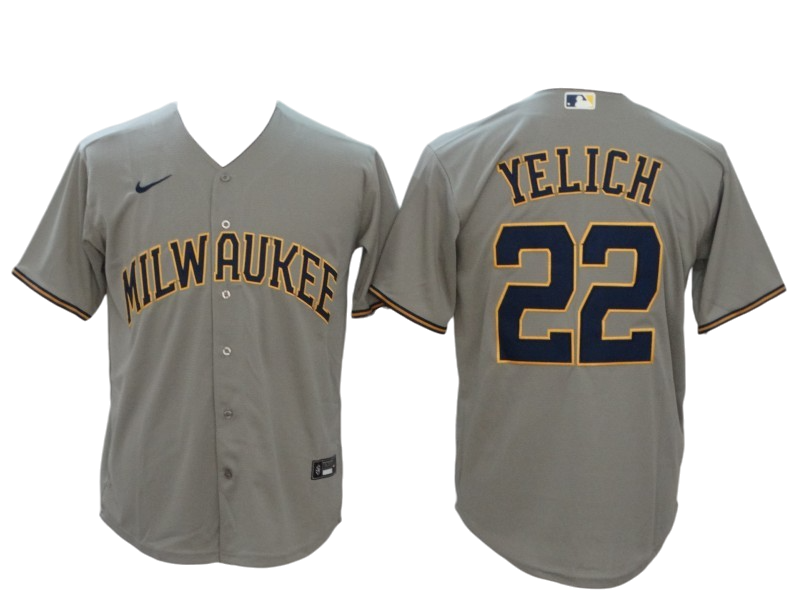 JERSEY BREWERS MLB HOMBRES