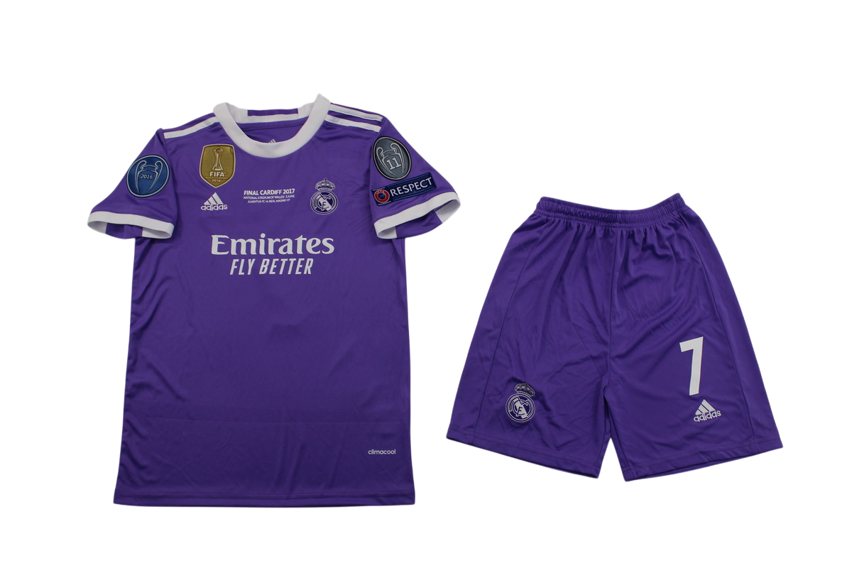 JERSEY RETRO PARA NIÑOS REAL MADRID VISITA 16/17