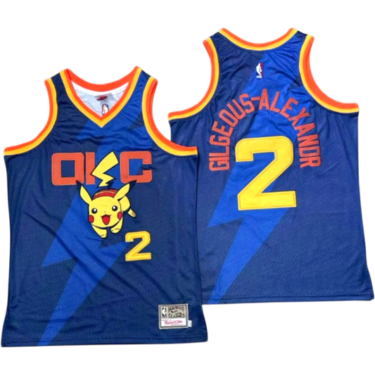 JERSEYS OKC ALEXANDER X PICACHU EDICION ESPECIAL NBA