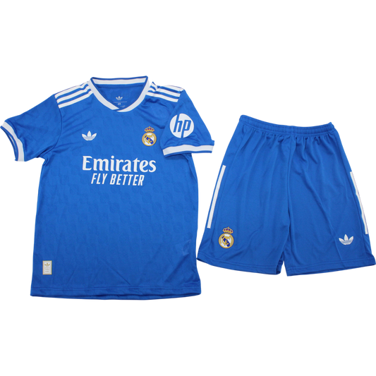 CONJUNTO NIÑOS REAL MADRID 2025/2026 3ER JERSEY