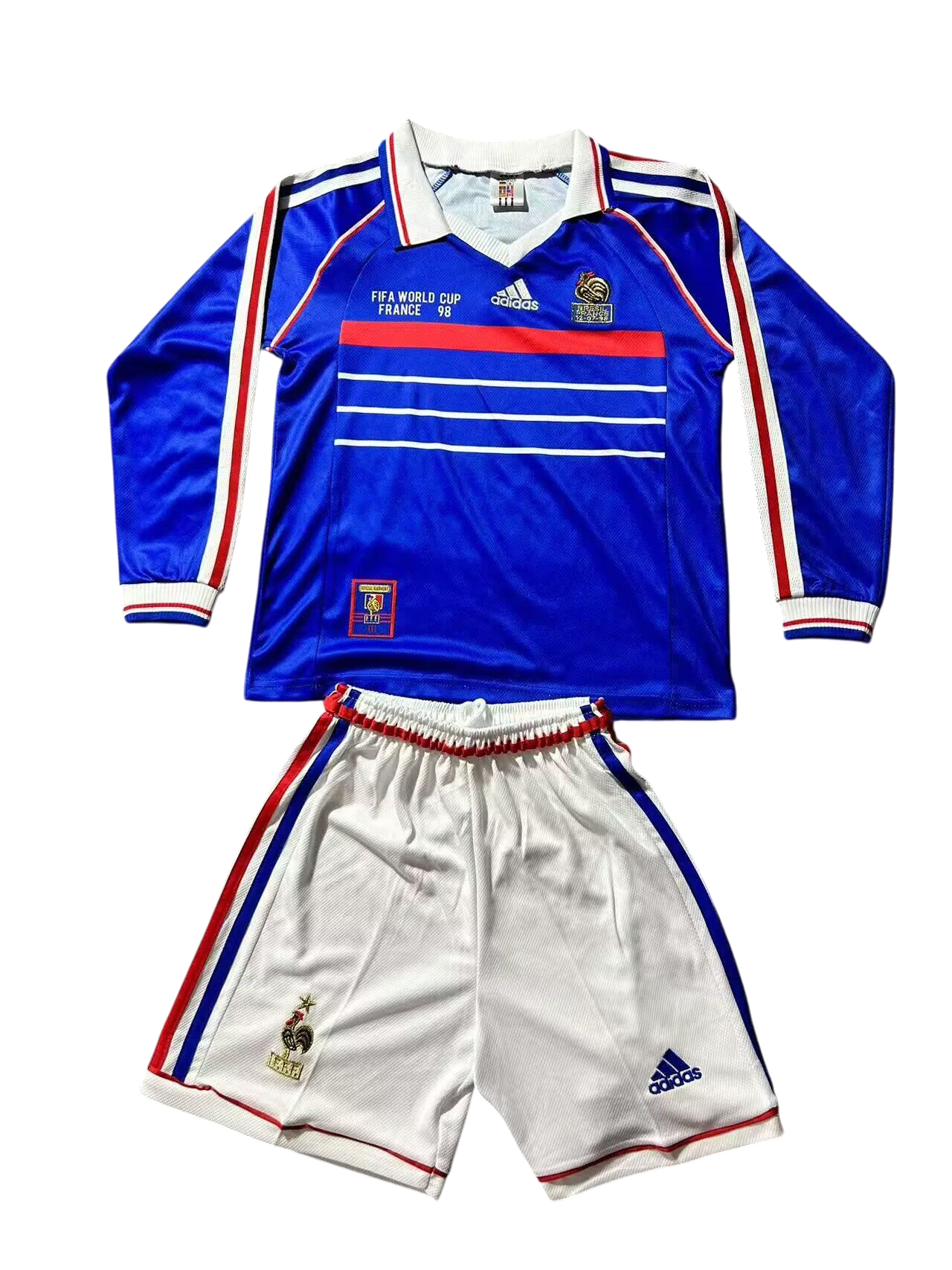 JERSEY RETRO PARA NIÑOS FRANCIA 1998 LOCAL Y VISITA