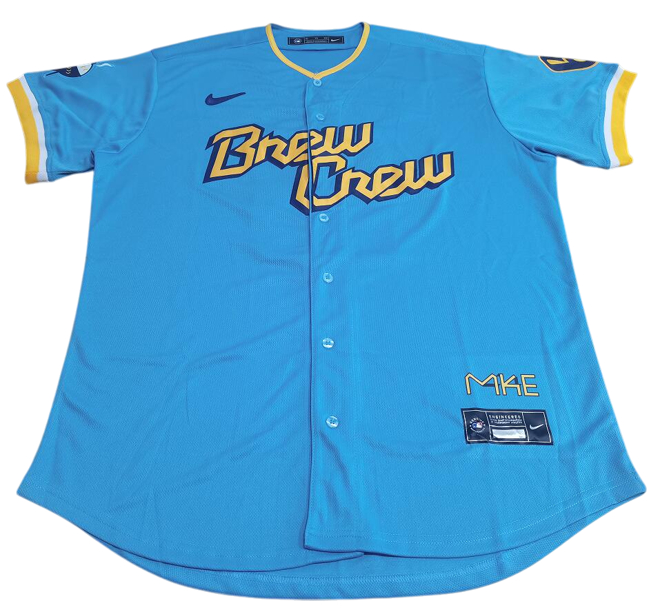 JERSEY BREWERS MLB HOMBRES