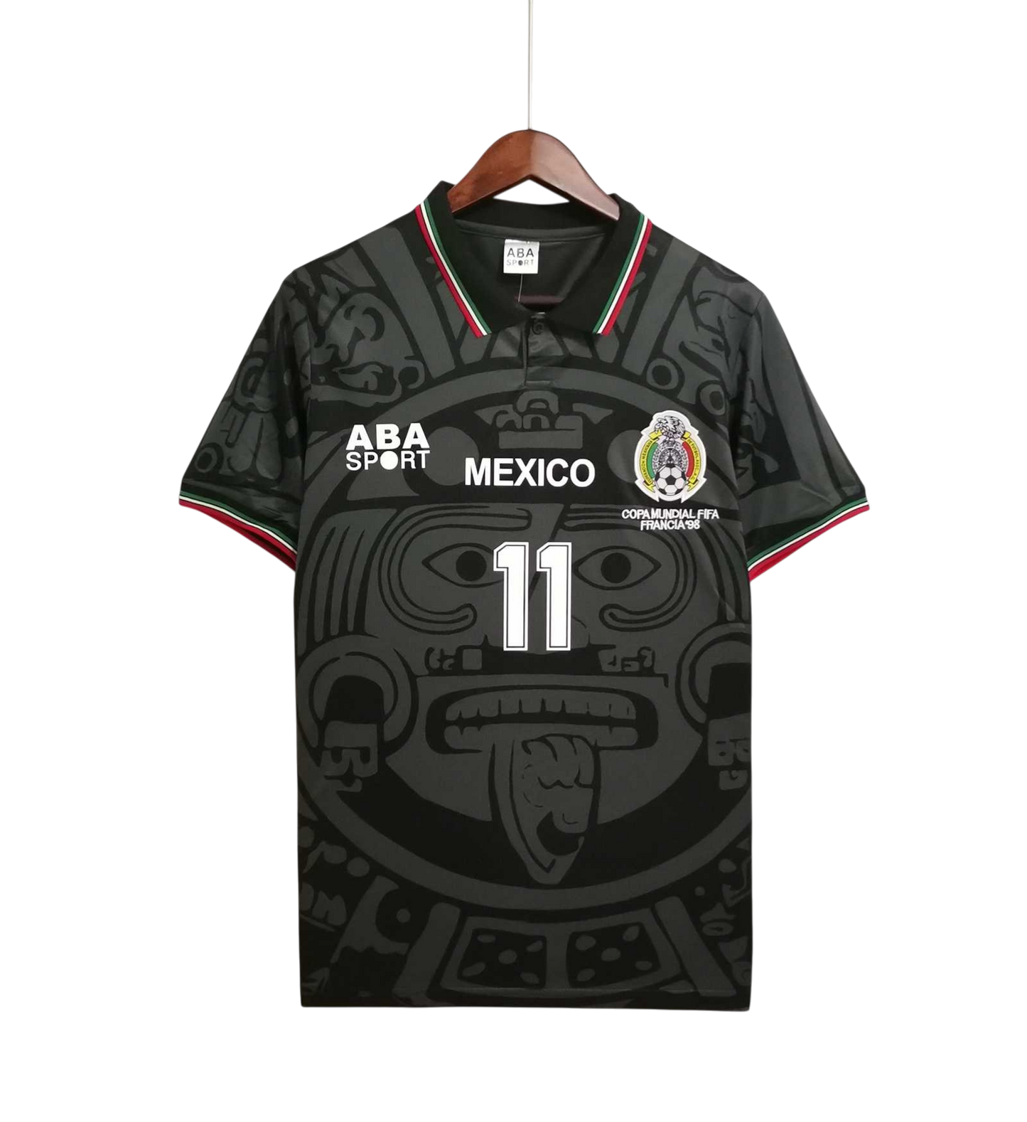 JERSEY MEXICO 1998 ALTERNATIVO NEGRO- EDICION RETRO CLASICA