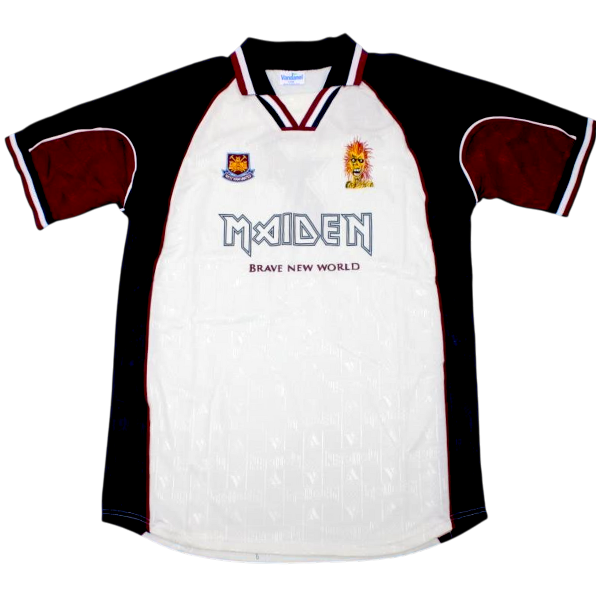 JERSEY IRON MAIDEN BLANCO 1999