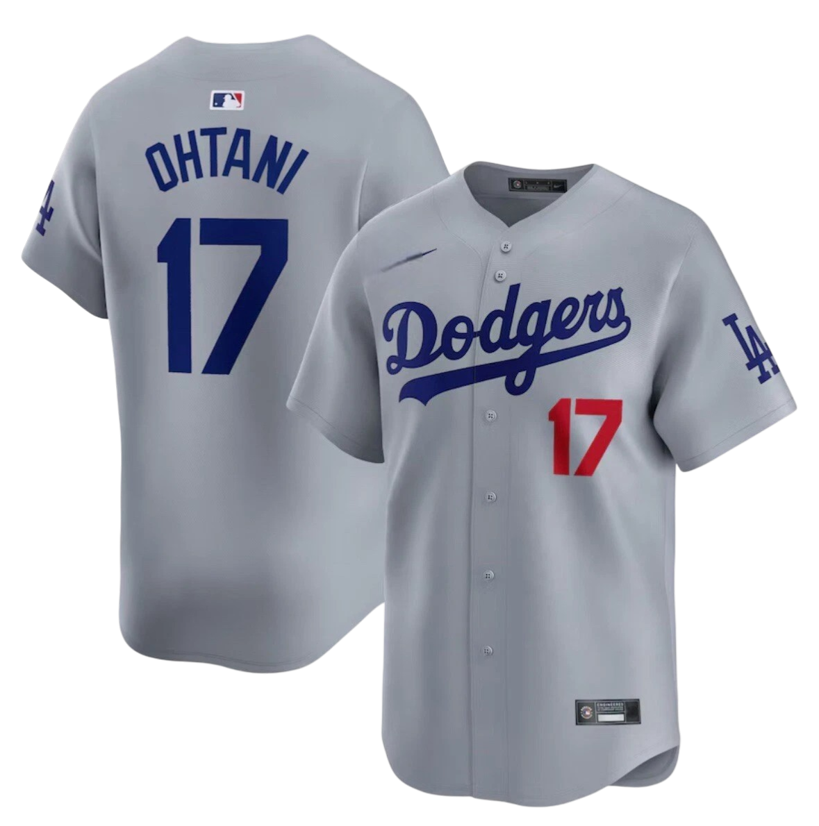 JERSEY LA DODGERS GRIS MLB