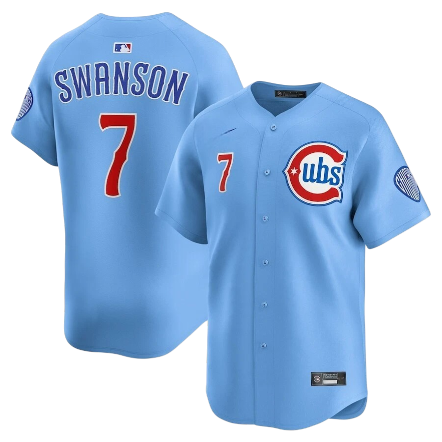 JERSEY CHICAGO CUBS ALTERNATIVA CELESTE MLB