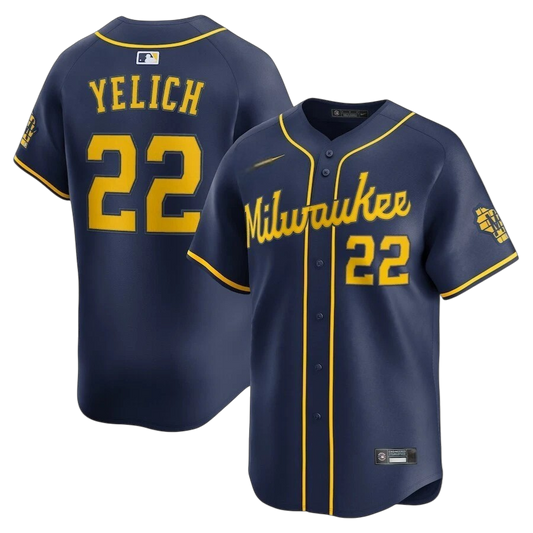 JERSEY MILWAUKEE BREWERS ALTERNATIVO AZUL MLB