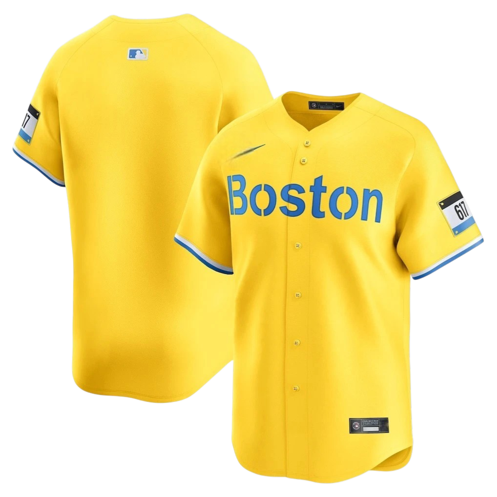 JERSEY RED SOX ALTERNATIVO AMARILLA MLB