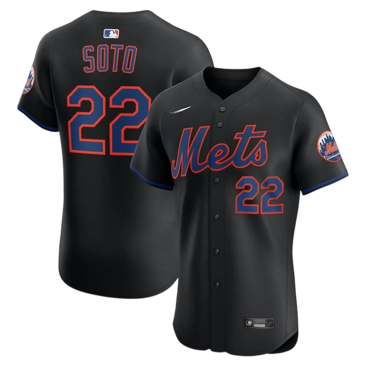 JERSEY ALTERNATIVO NEGRO NEW YORK METS MLB