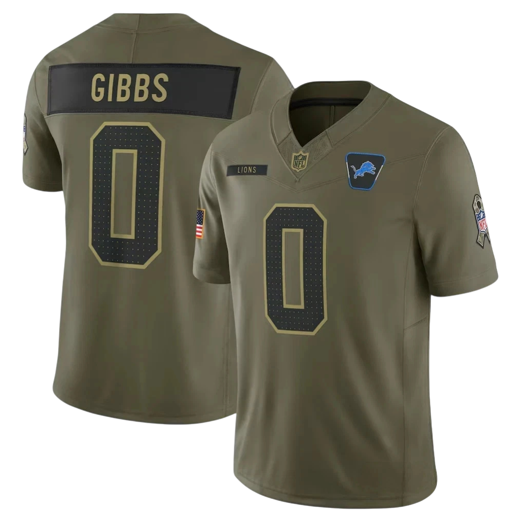 JERSEY SALUTE TO SERVICE DETROIT LIONS NFL