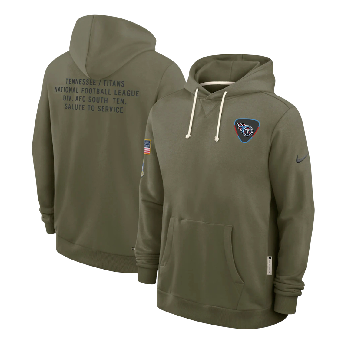 SUDADERA SALUTE TO SERVICE 2025 TENNESSEE TITANS NFL HOMBRES