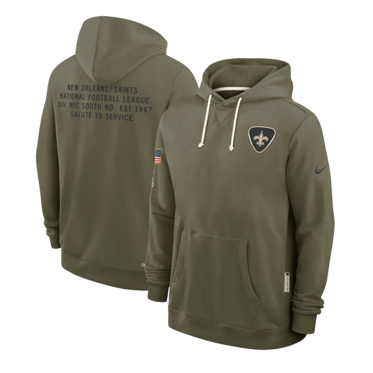 SUDADERA SALUTE TO SERVICE 2025 NEW ORLEANS SAINTS NFL HOMBRES