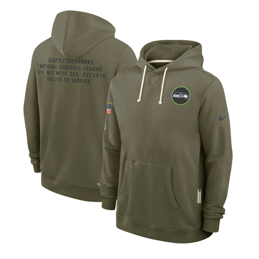 SUDADERA SALUTE TO SERVICE 2025 SEATTLE SEAHAWKS NFL HOMBRES
