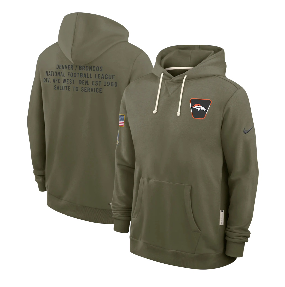 SUDADERA SALUTE TO SERVICE 2025 DENVER BRONCOS NFL HOMBRES