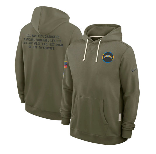 SUDADERA SALUTE TO SERVICE 2025 LOS ANGELES CHARGERS NFL HOMBRES