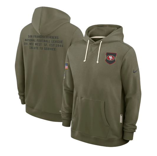 SUDADERA SALUTE TO SERVICE 2025 49ERS NFL HOMBRES