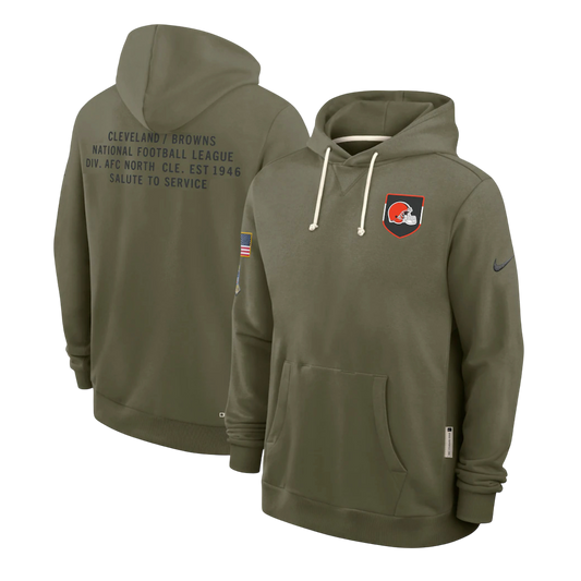 SUDADERA SALUTE TO SERVICE 2025 CLEVELAND BROWNS NFL HOMBRES