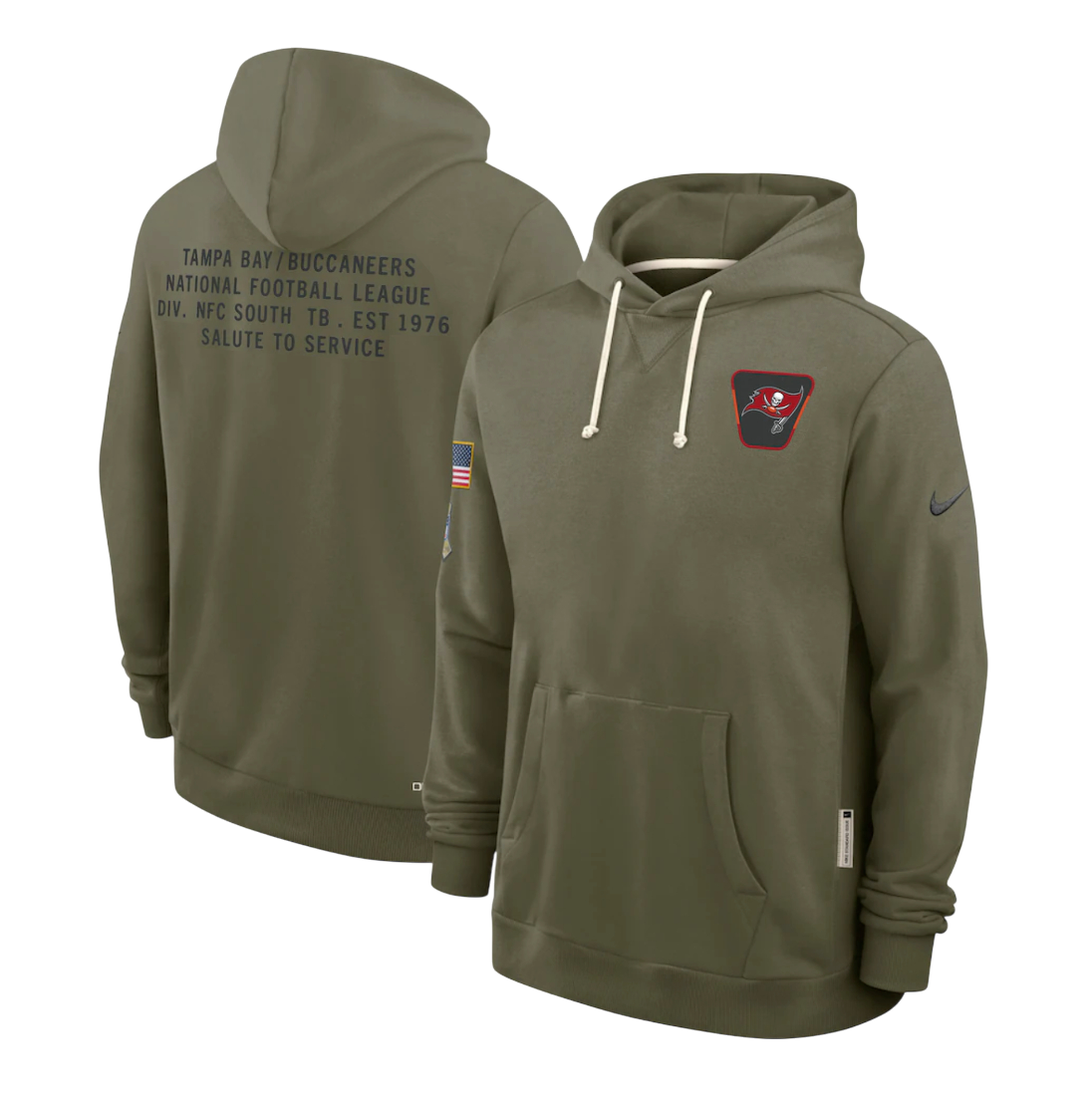 SUDADERA SALUTE TO SERVICE 2025 TAMPA BAY BUCCANEERS NFL HOMBRES
