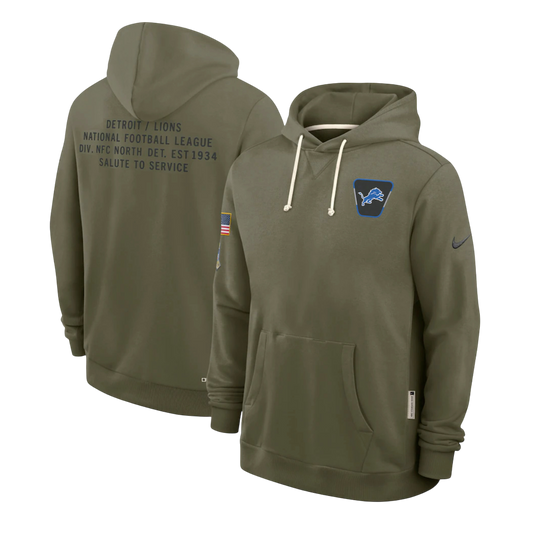 SUDADERA SALUTE TO SERVICE 2025 DETROIT LIONS NFL HOMBRES