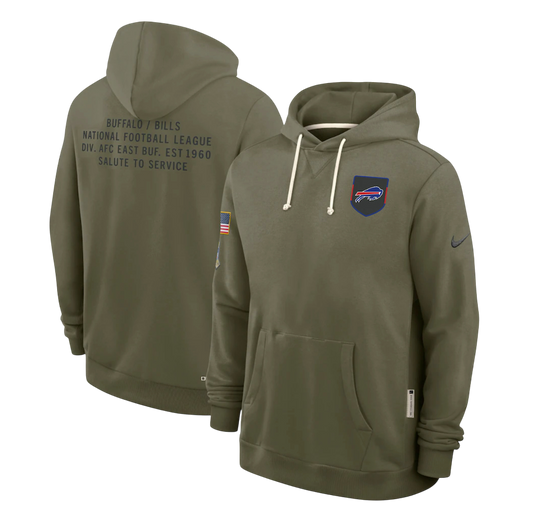 SUDADERA SALUTE TO SERVICE 2025 BUFFALO BILLS NFL HOMBRES