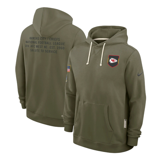 SUDADERA SALUTE TO SERVICE 2025 KANSAS CITY CHIEFS NFL HOMBRES