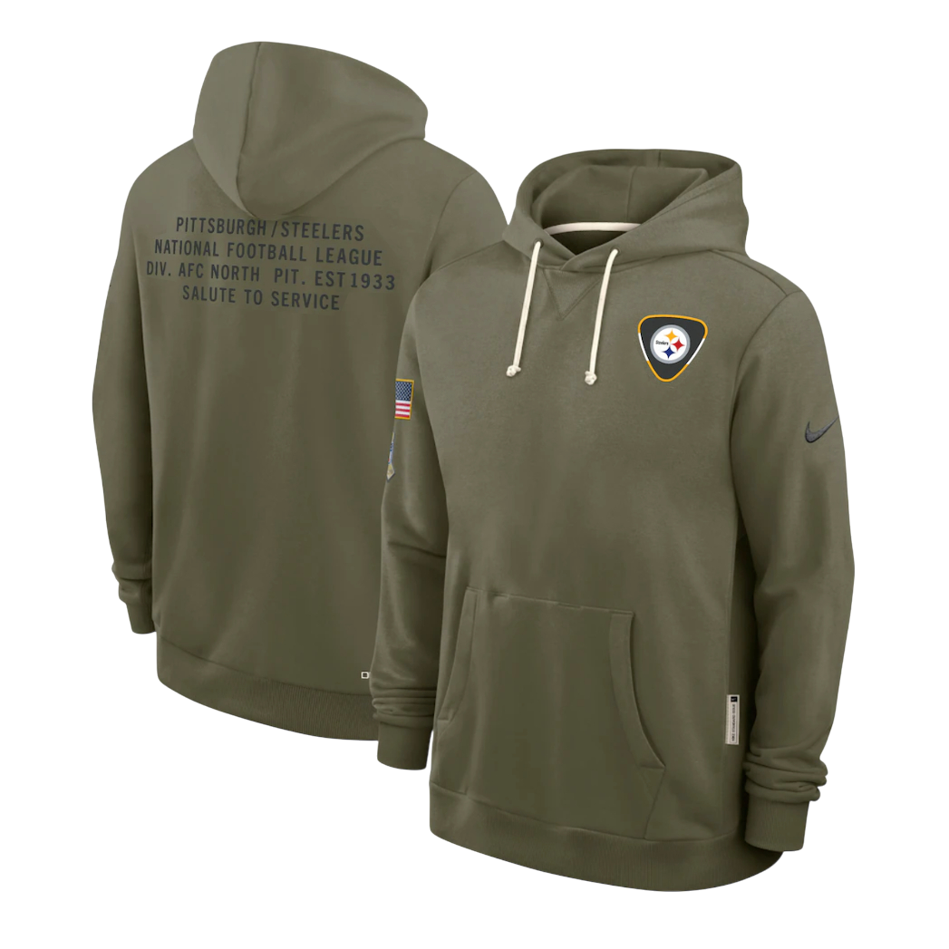 SUDADERA SALUTE TO SERVICE 2025 STEELERS NFL HOMBRES