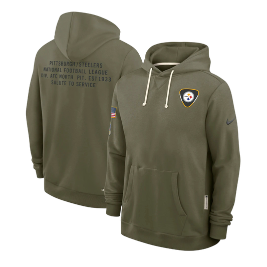 SUDADERA SALUTE TO SERVICE 2025 STEELERS NFL HOMBRES