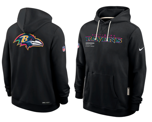 SUDADERA CRUCIAL CATCH  2025 BALTIMORE RAVENS NFL HOMBRES