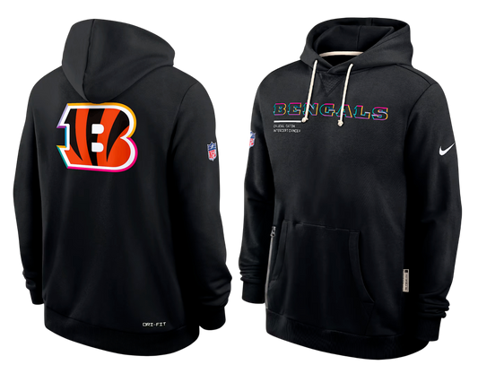 SUDADERA CRUCIAL CATCH  2025 CINCINNATI BENGALS NFL HOMBRES