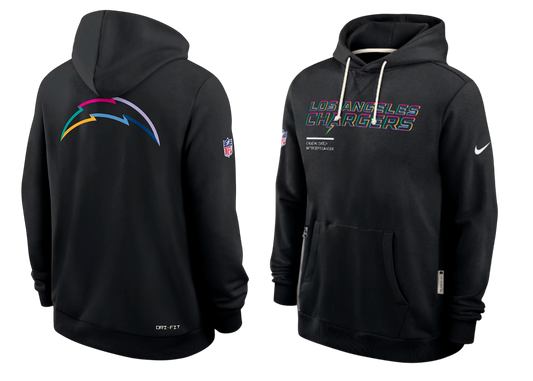 SUDADERA CRUCIAL CATCH  2025 LOS ANGELES CHARGERS NFL HOMBRES