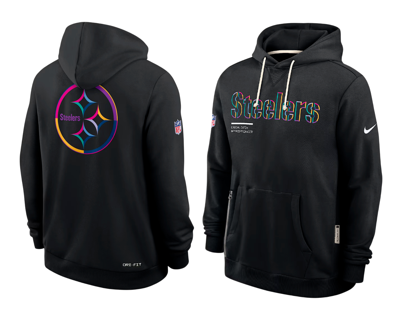 SUDADERA CRUCIAL CATCH 2025 STEELERS NFL HOMBRES
