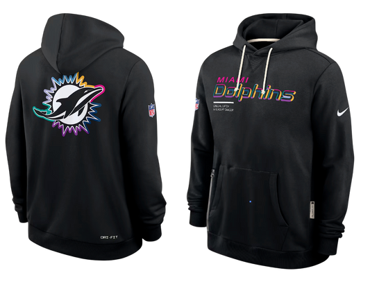 SUDADERA CRUCIAL CATCH 2025 MIAMI DOLPHINS NFL HOMBRES